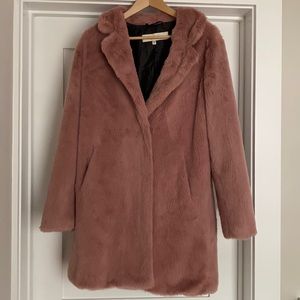 Faux fur coat